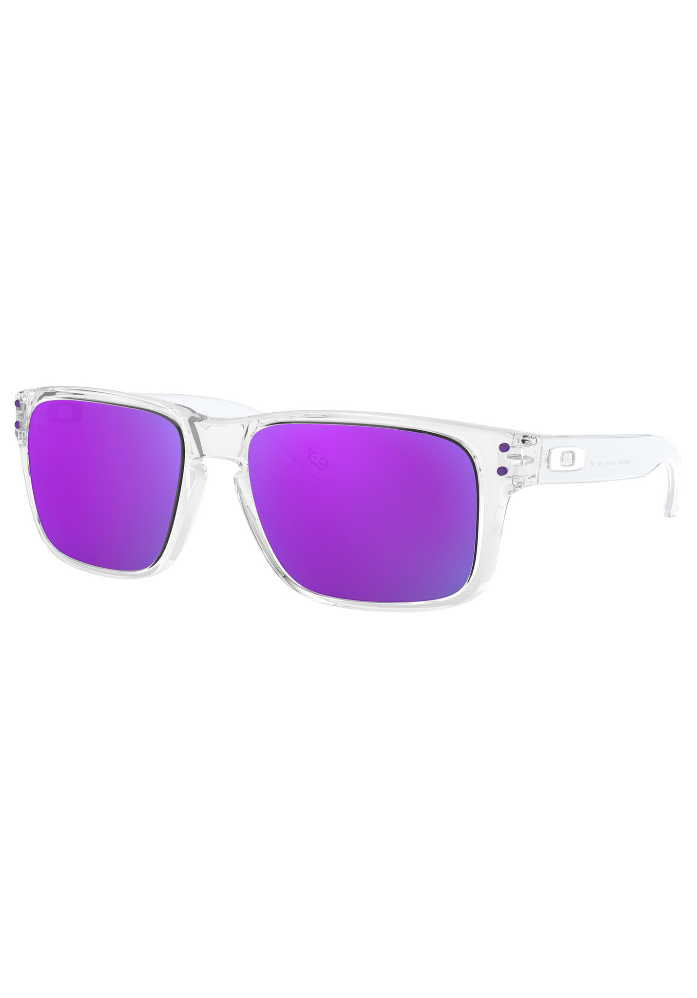 Oakley Holbrook XS Sonnenbrillen poliert klar/prizm violett iridium One Size