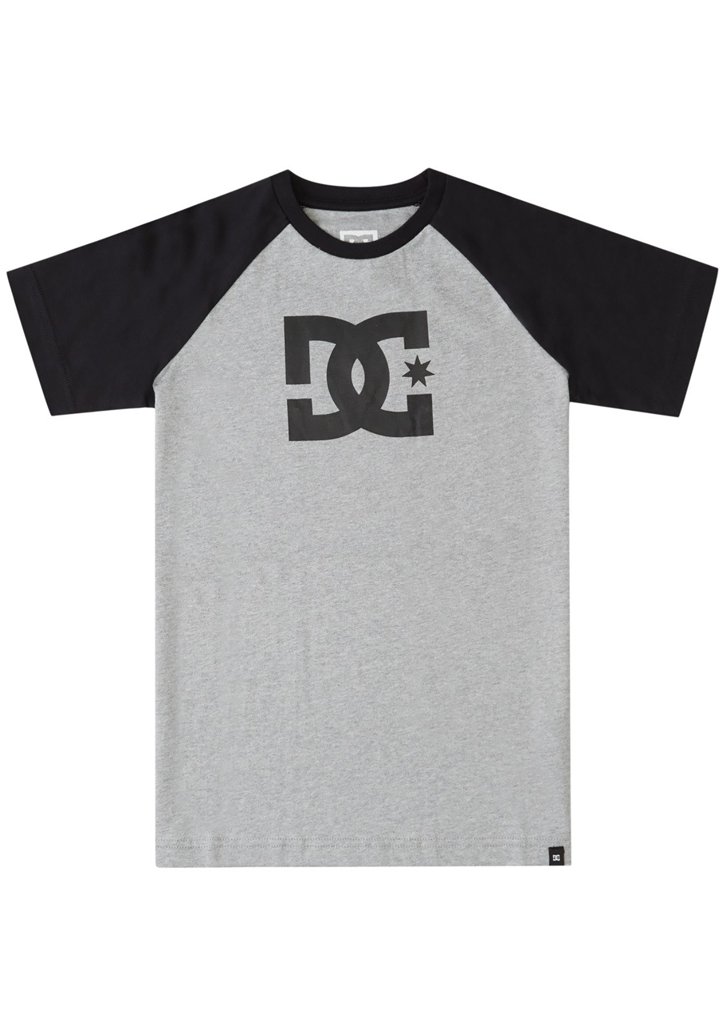 DC DC Star T-Shirt heidegrau/schwarz M