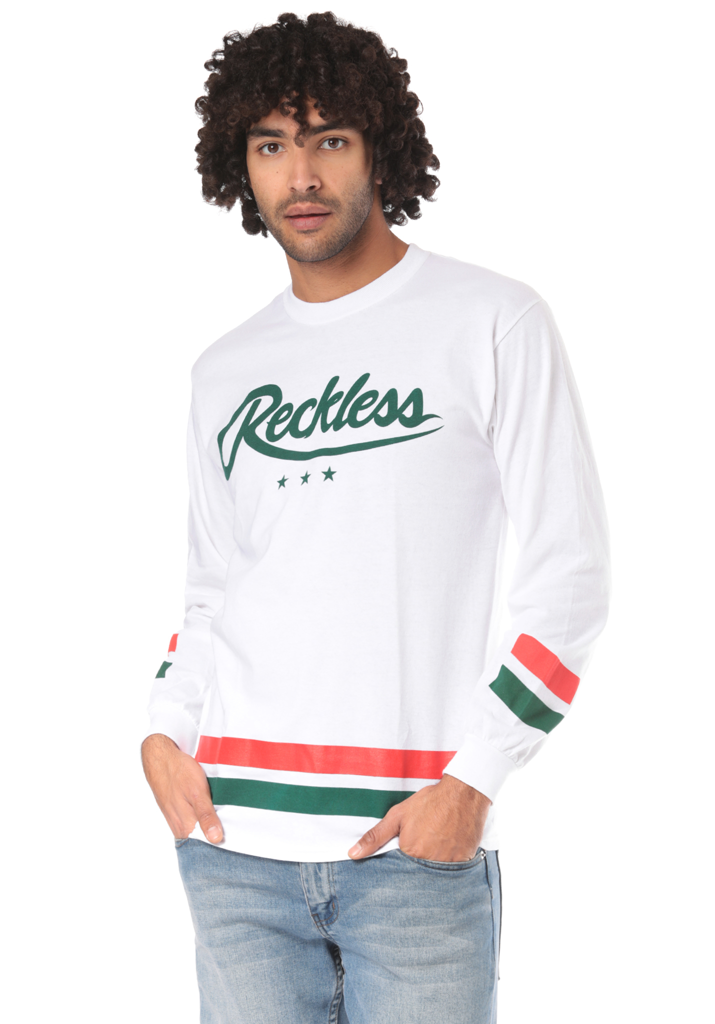 Young and Reckless Roster Longsleeve weiß S