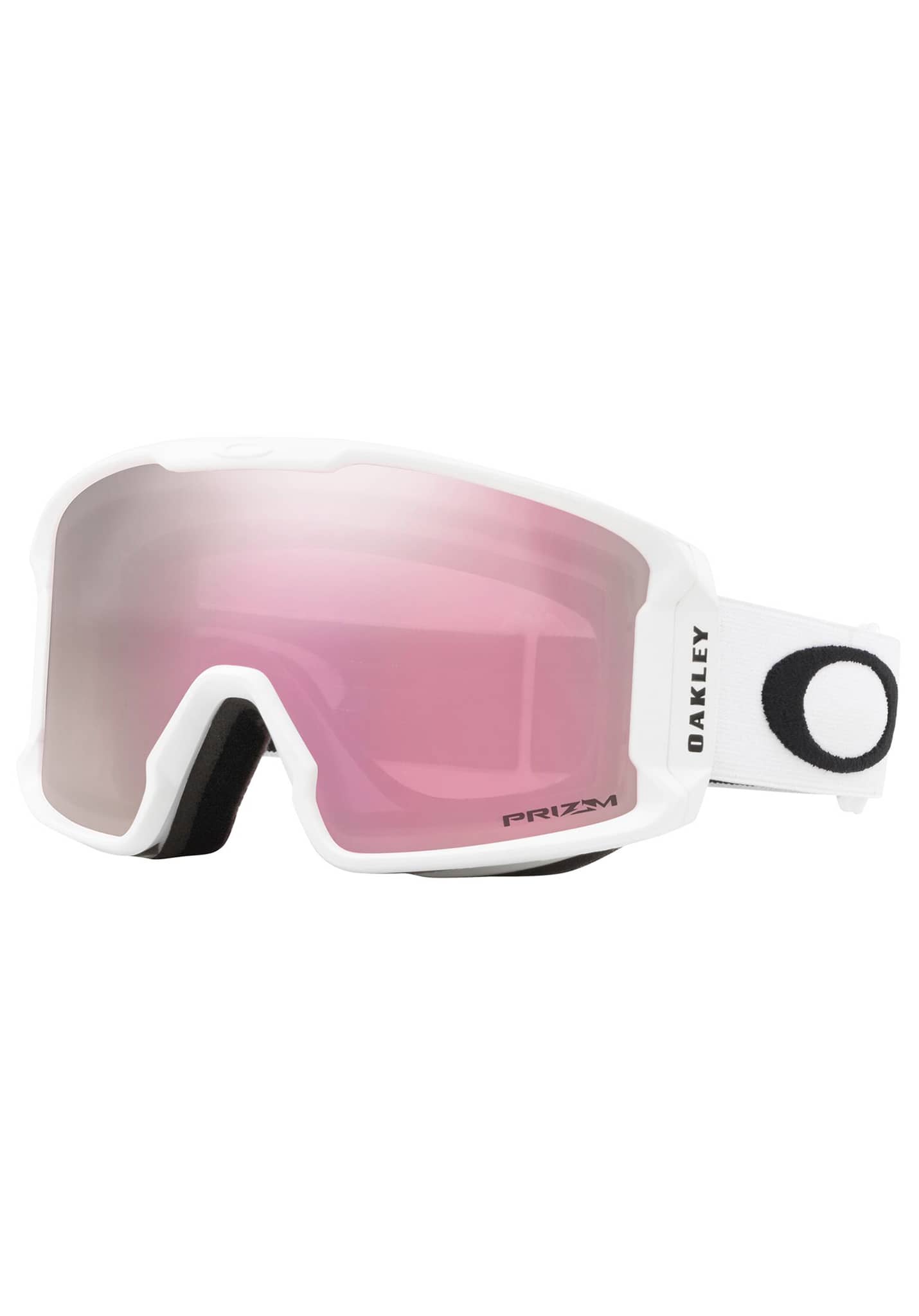 Oakley Line Miner M Snowboardbrillen mattes weiß/prizm hi pink iridium One Size
