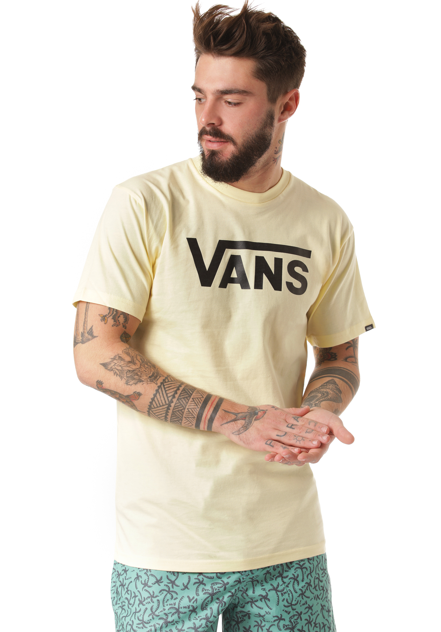 Vans Vans Classic T-Shirt doppelt creme-schwarz M