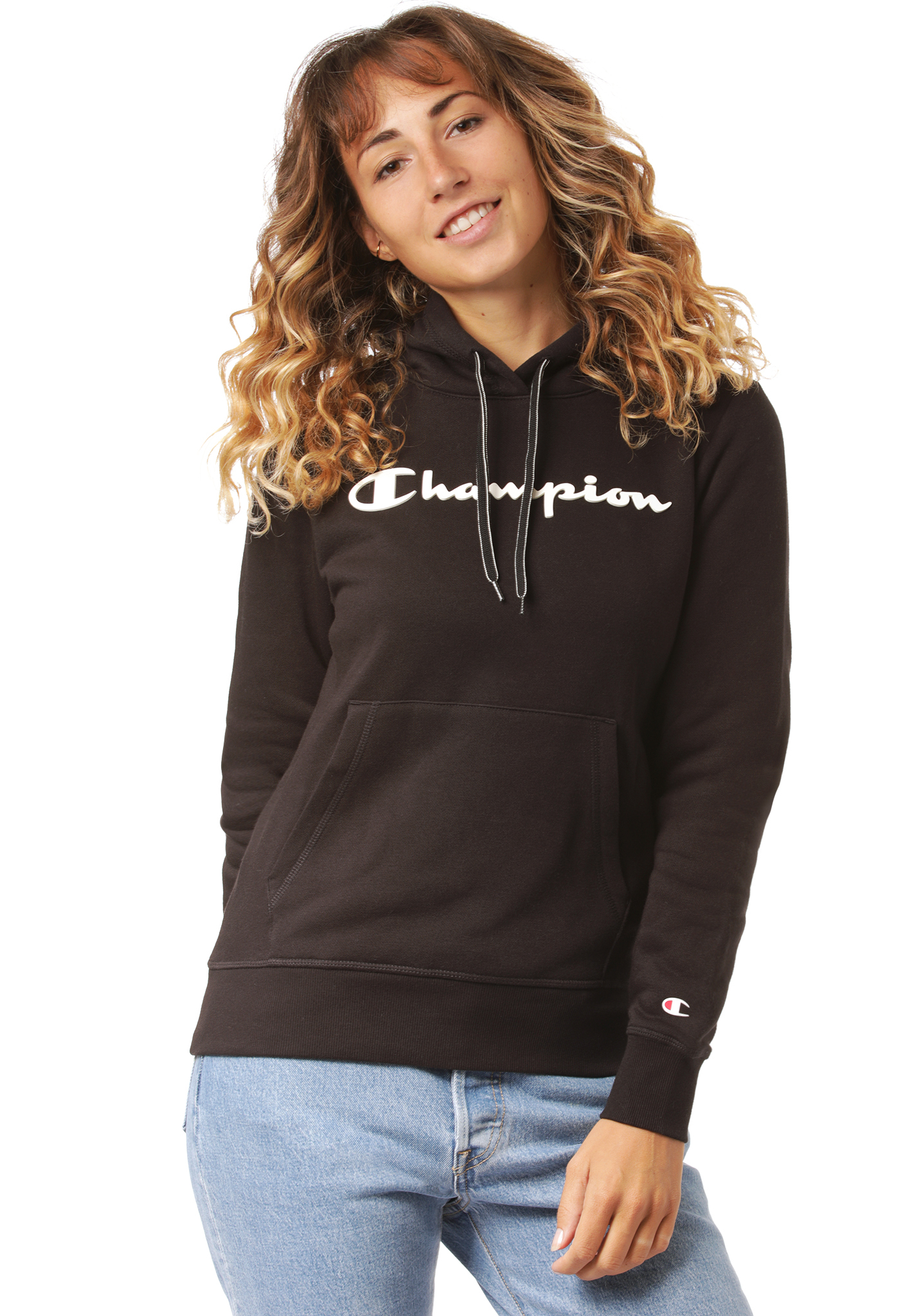 Champion Hooded Sweatshirt Hoodies black XL