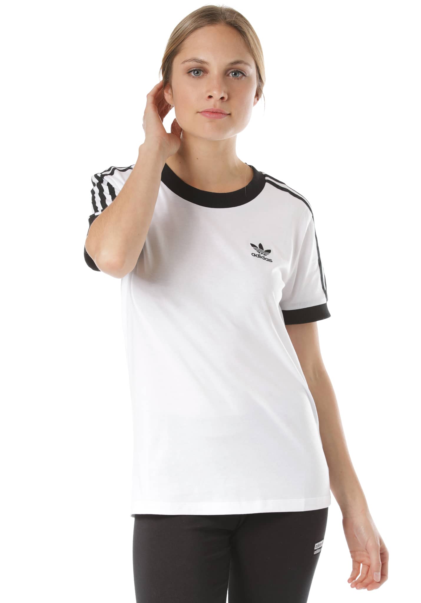 Adidas Originals 3 Stripes T-Shirt white-black 34