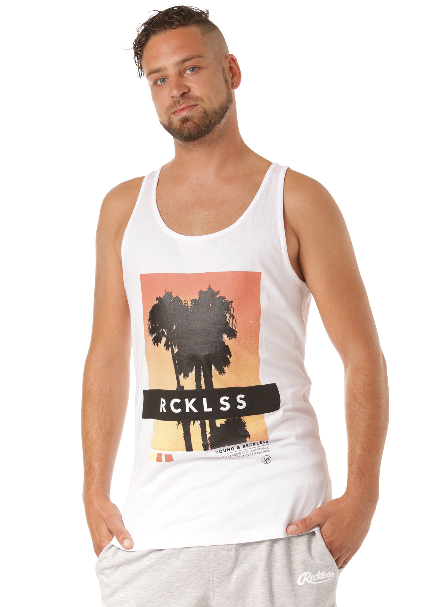 Young and Reckless Pacific Twilight Tank Top weiß XXL