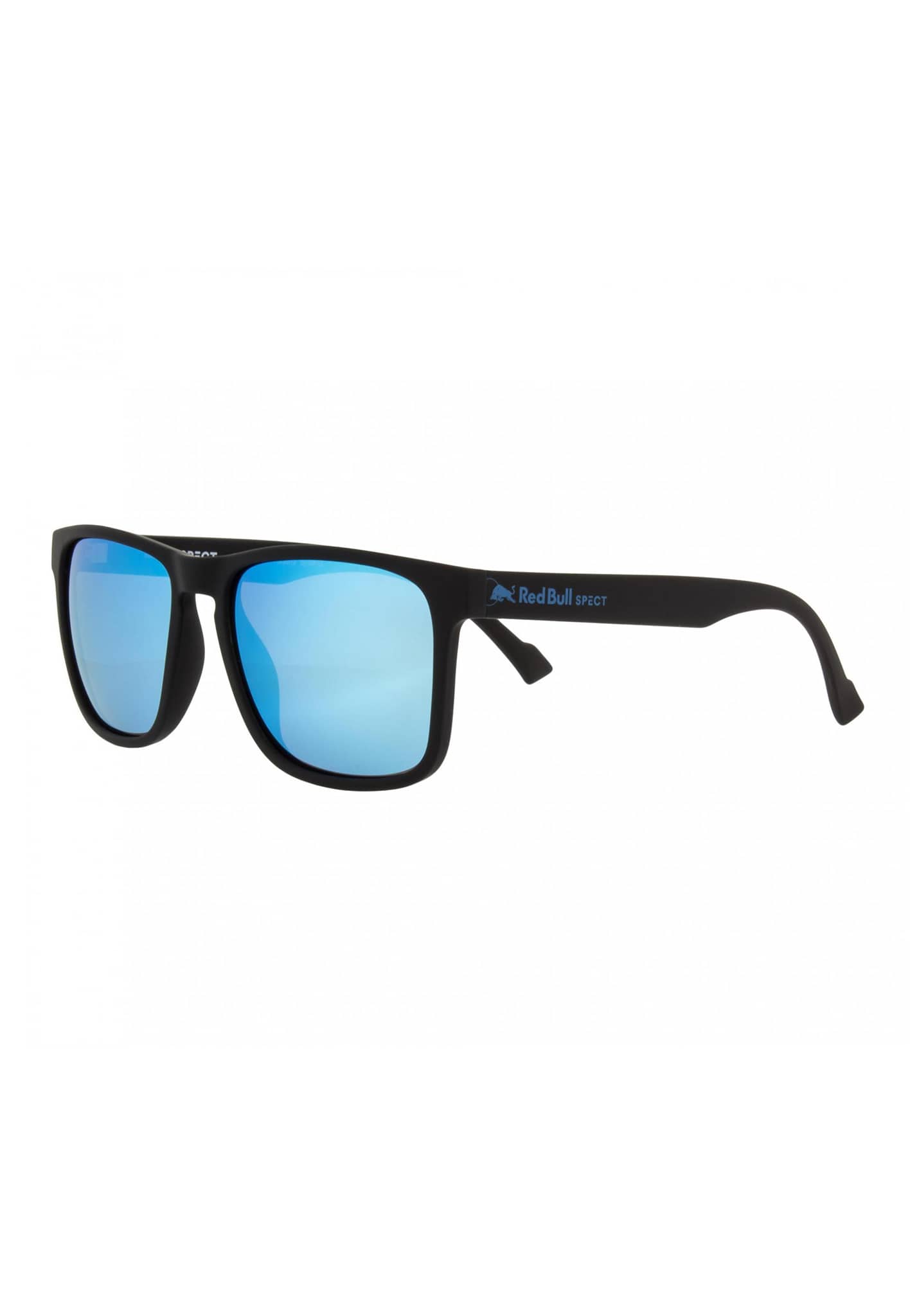 Red Bull SPECT Eyewear Leap Sonnenbrillen schwarz/rauch mit eisblauem spiegel pol One Size