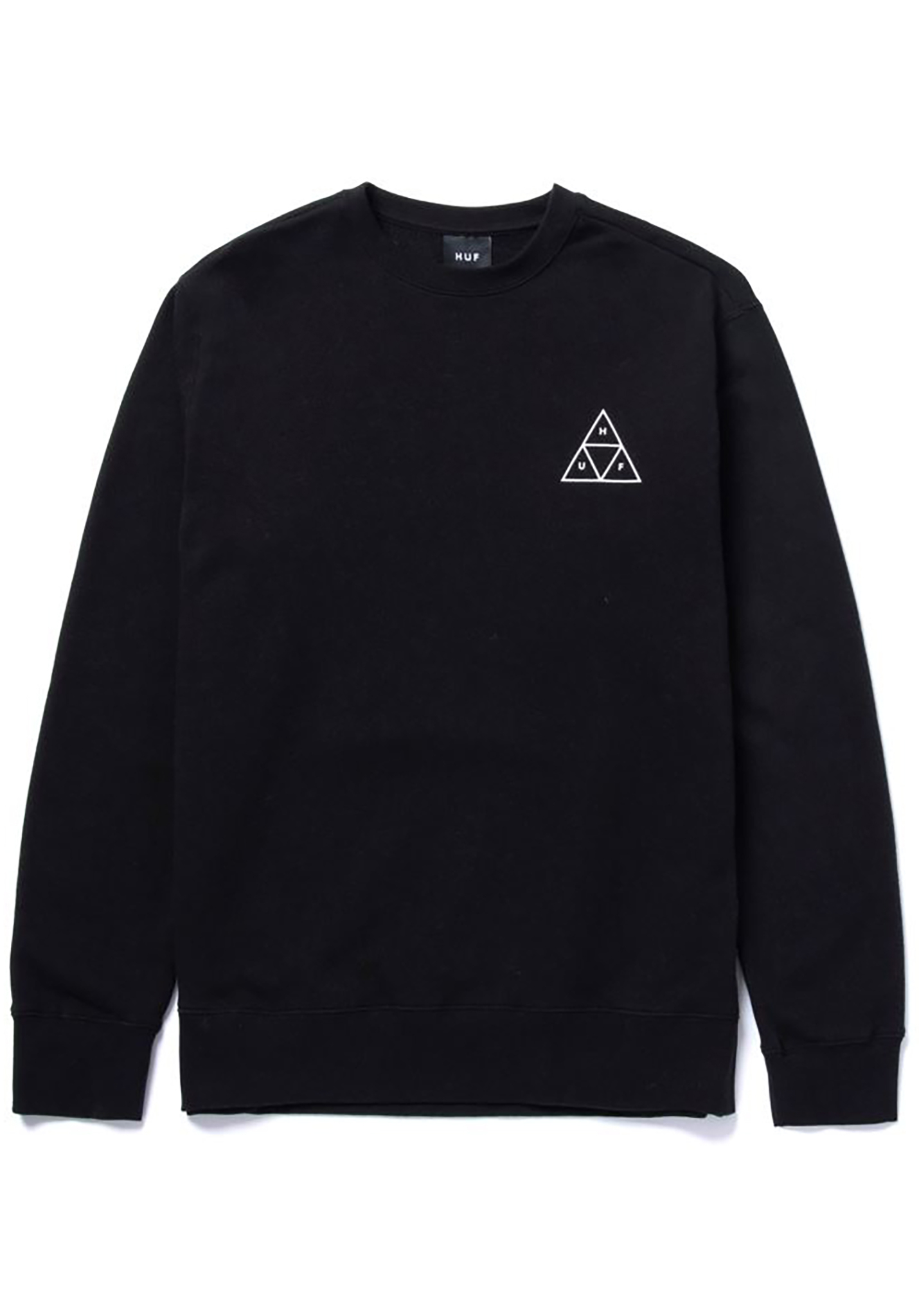 HUF Essentials Triple Triangle Crew Sweatshirt black L