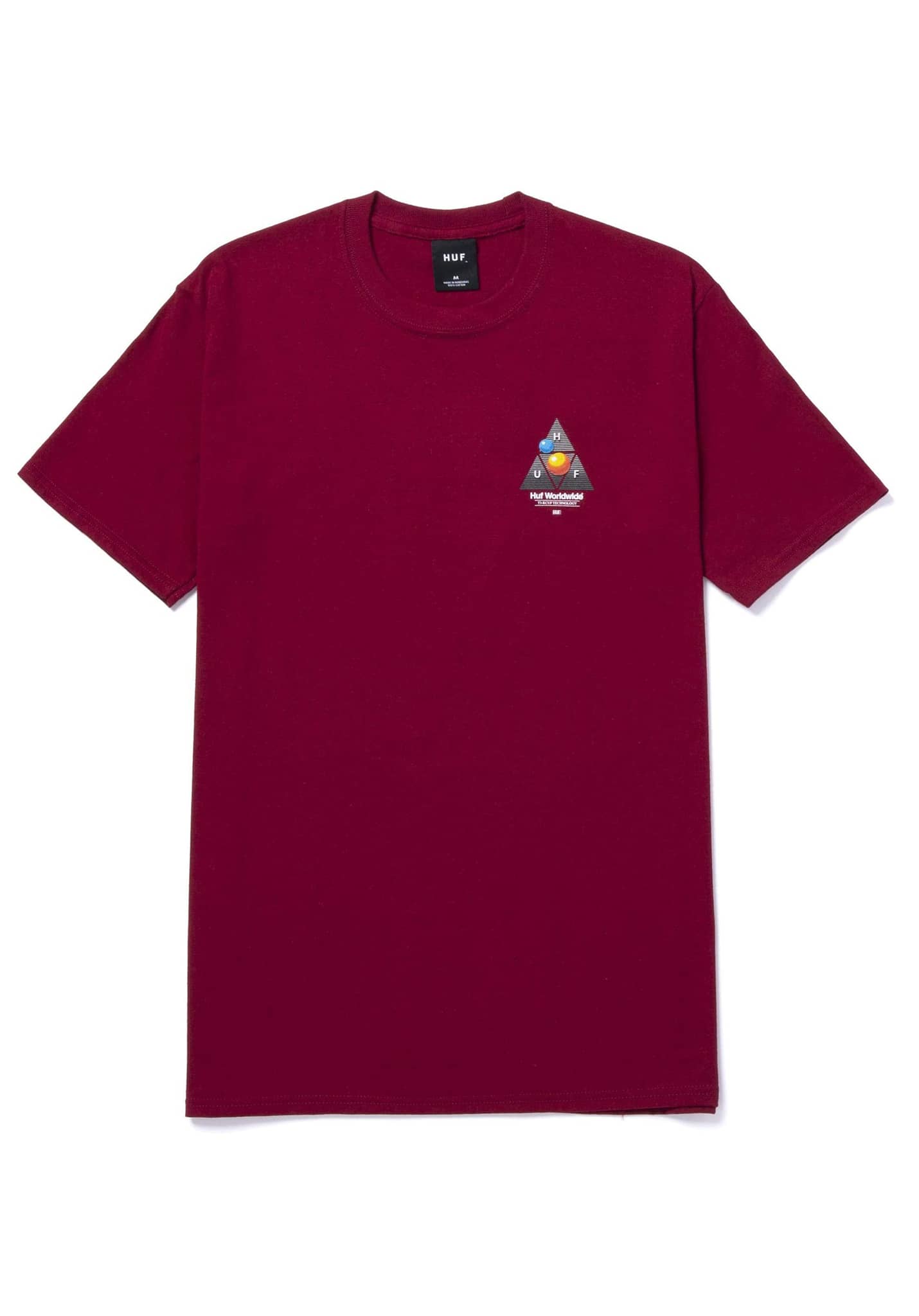 HUF Video Format Triple Triangle T-Shirt kardinal S