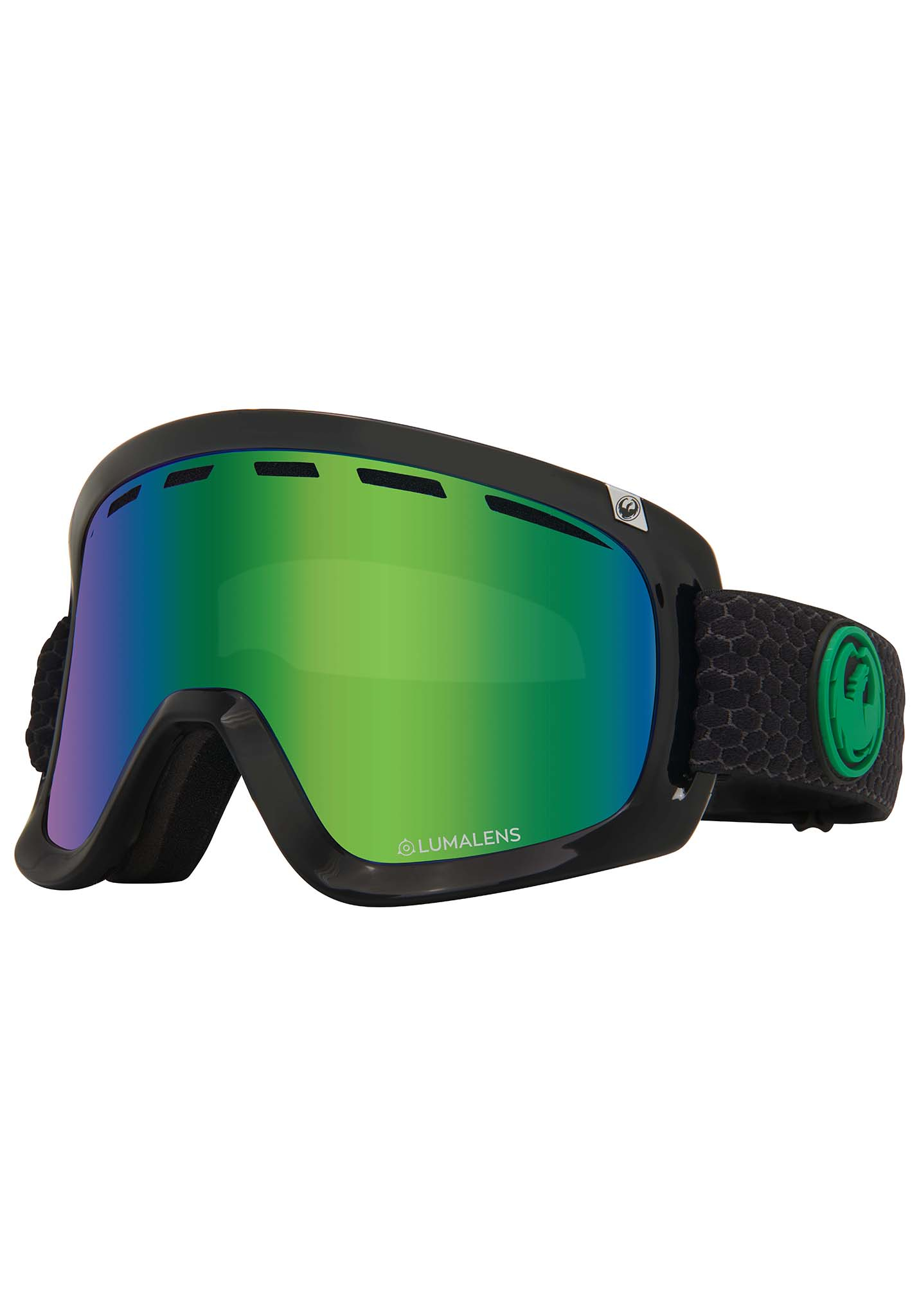 Dragon D1 OTG Snowboardbrillen geteilt/ leuchte grün + leuchte amber One Size