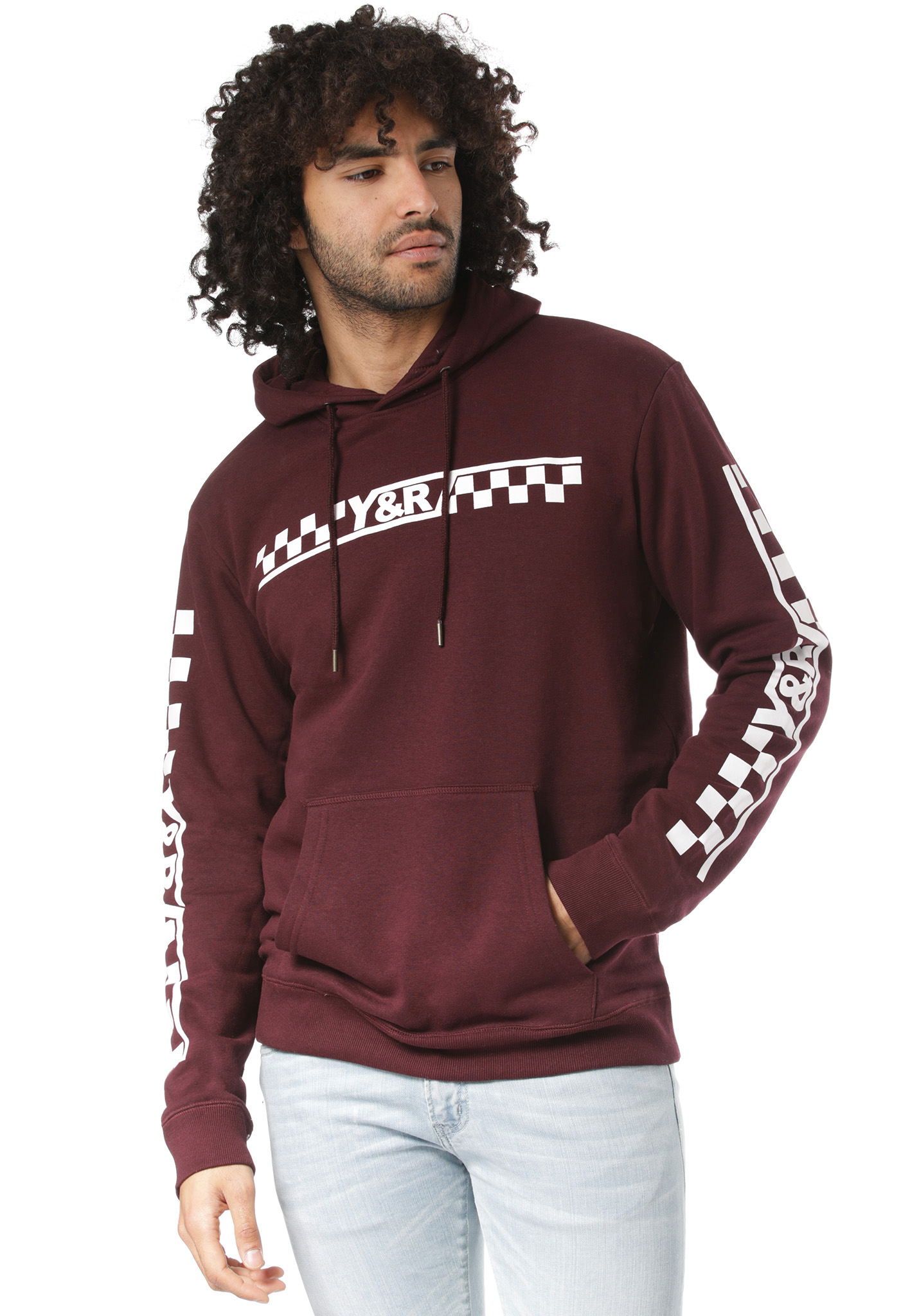 Young and Reckless Excursion Hoodie burgundy XXL