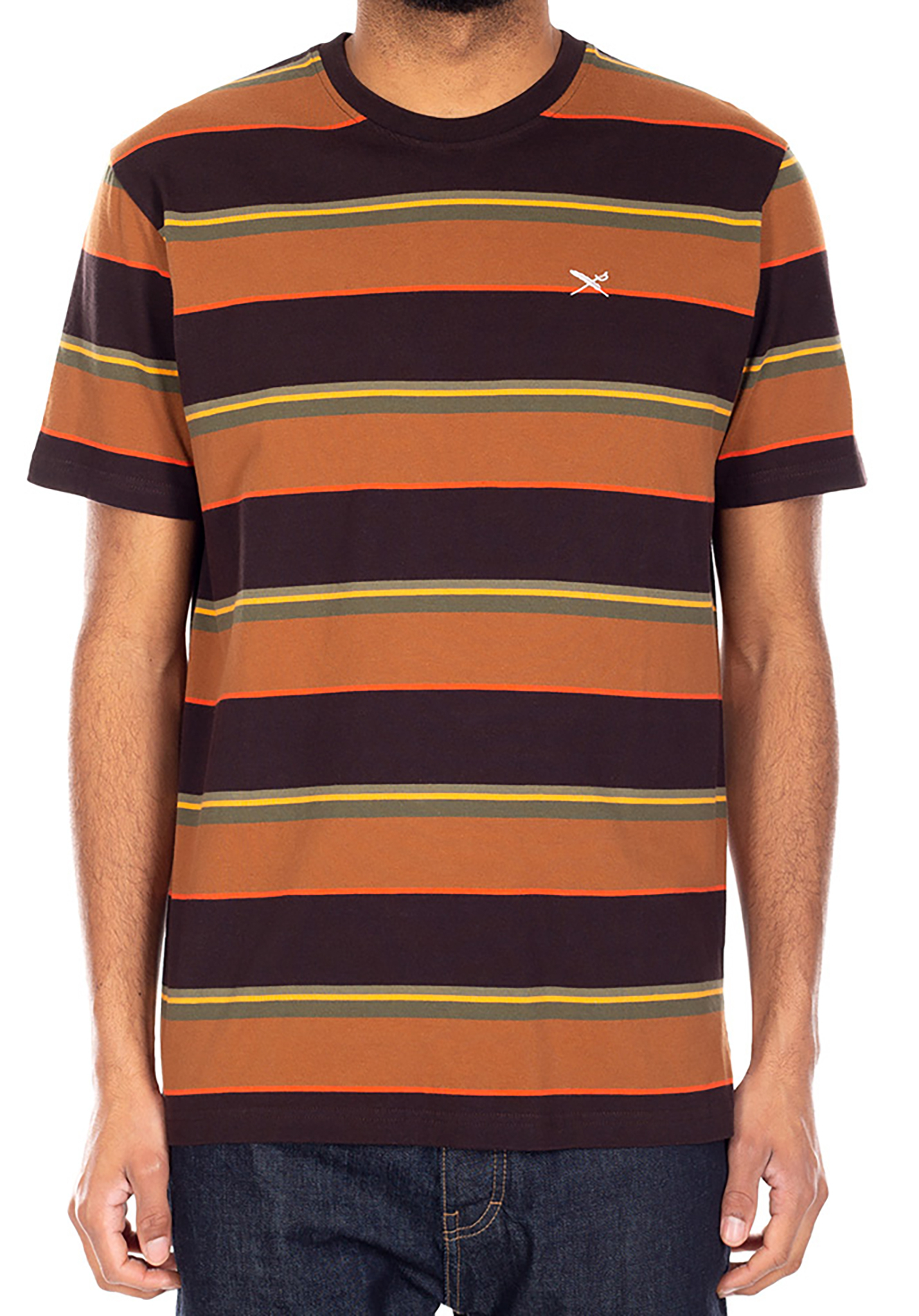 Iriedaily Rustico Stripe T-Shirt haselnuss XXL