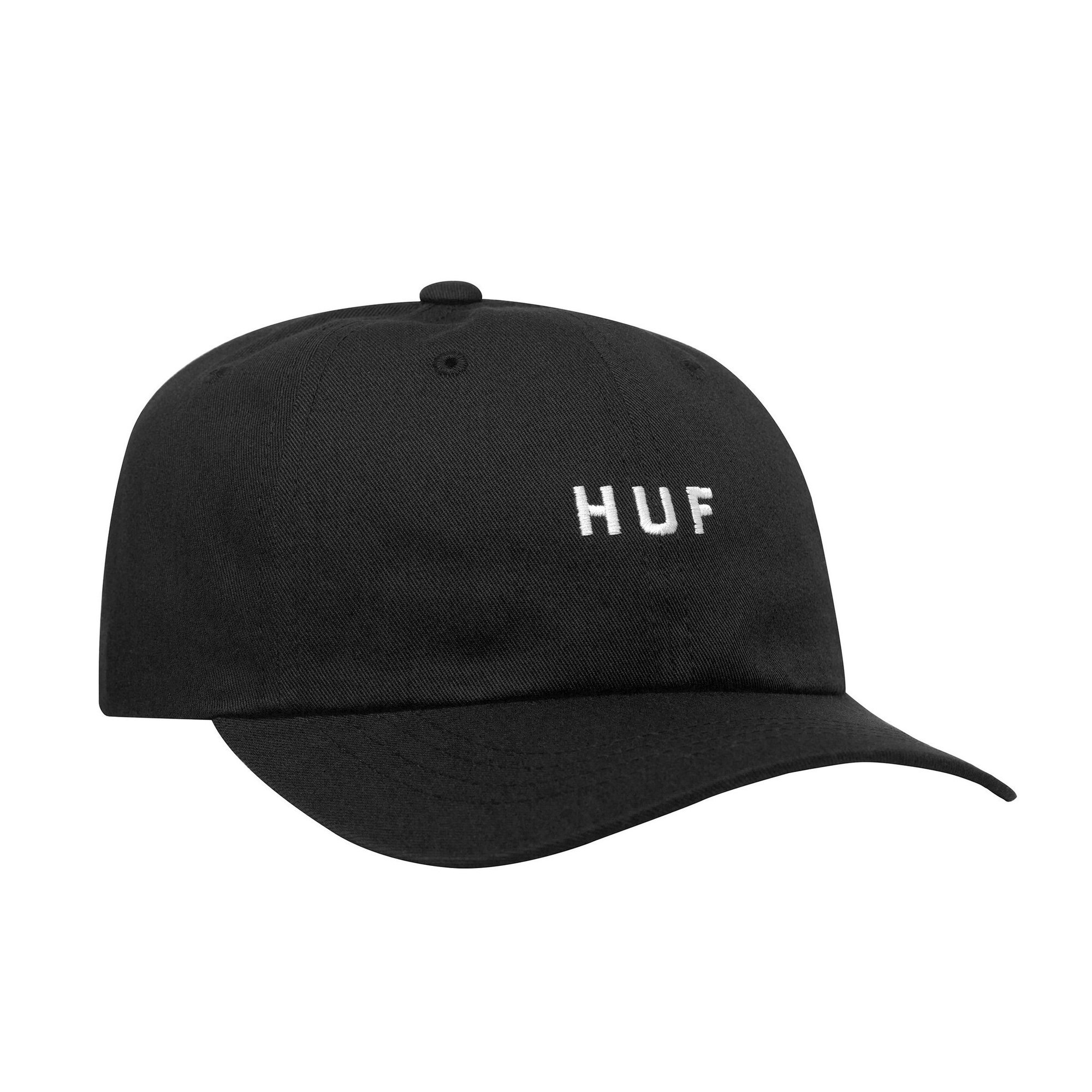 HUF Essentials OG Logo Cv 6 Panel Strapback Cap black One Size